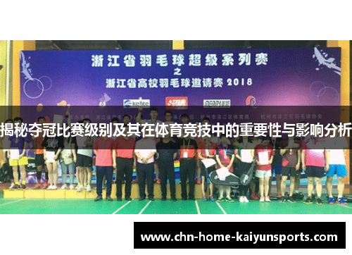 揭秘夺冠比赛级别及其在体育竞技中的重要性与影响分析